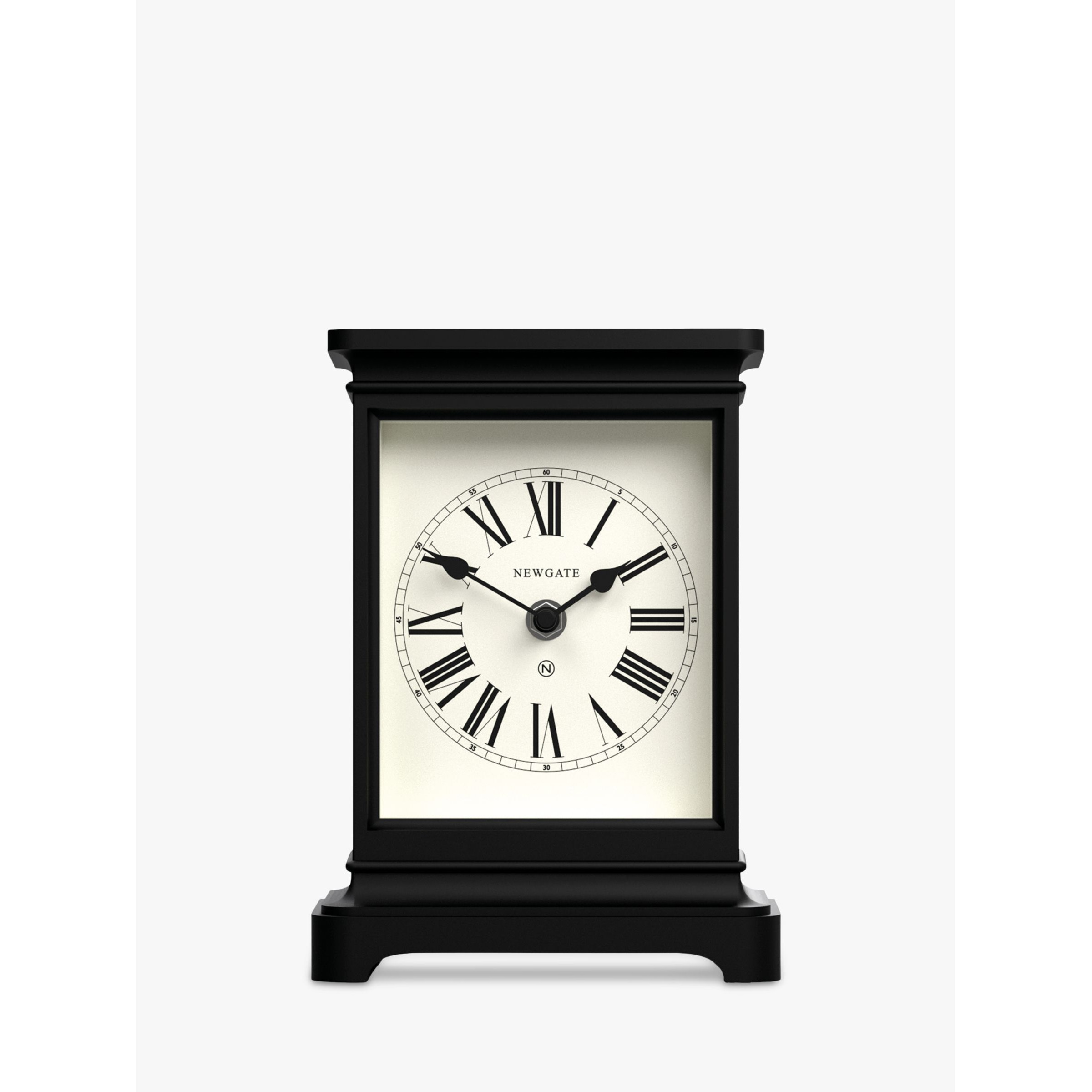 Newgate Clocks Timelord Silent Sweep Roman Numerals Analogue Mantel