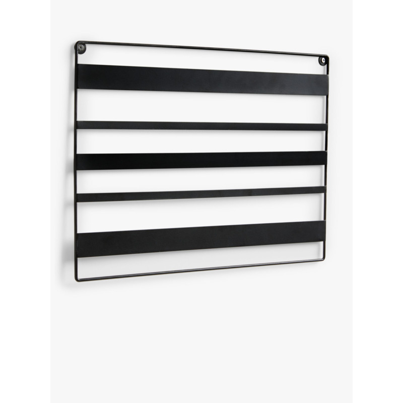 John Lewis ANYDAY WallMounted Wire Memo Board & Letter Rack, Black by