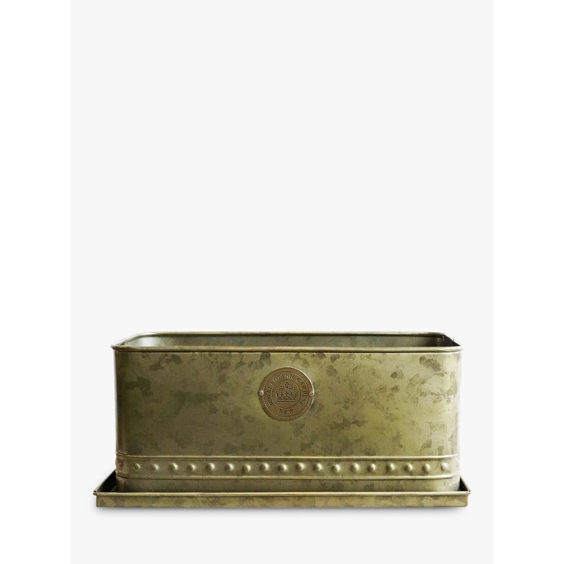 Ivyline Kew Gardens Regency Galvanised Steel Outdoor Trough Planter
