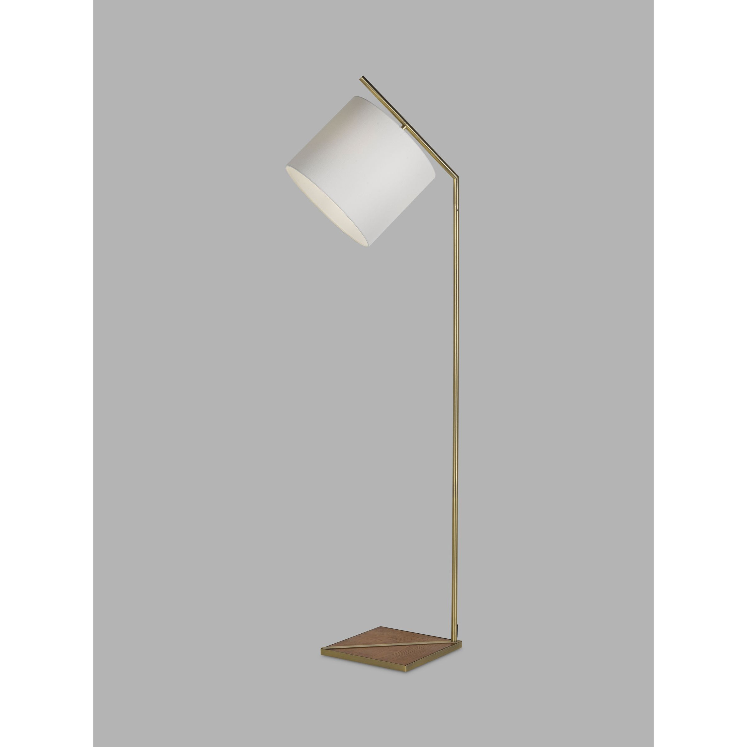 John Lewis + Swoon Mendel Floor Lamp, Brass by John Lewis & Partners