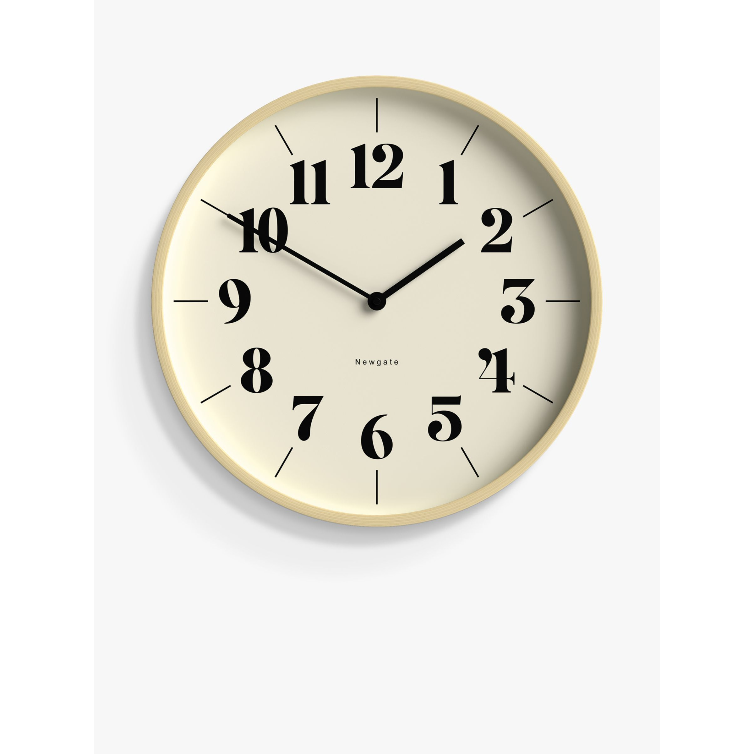 Newgate Clocks Hopscotch Quartz Wall Clock, 40cm, Brown by John Lewis