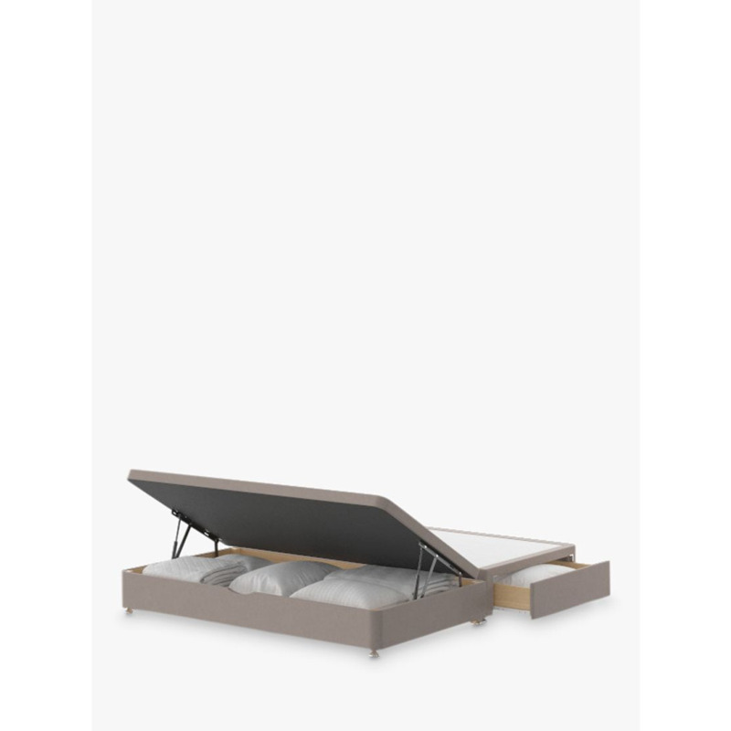 Silentnight 2 Drawer Continental Half Ottoman Divan Base Storage Bed, Super King Size by John