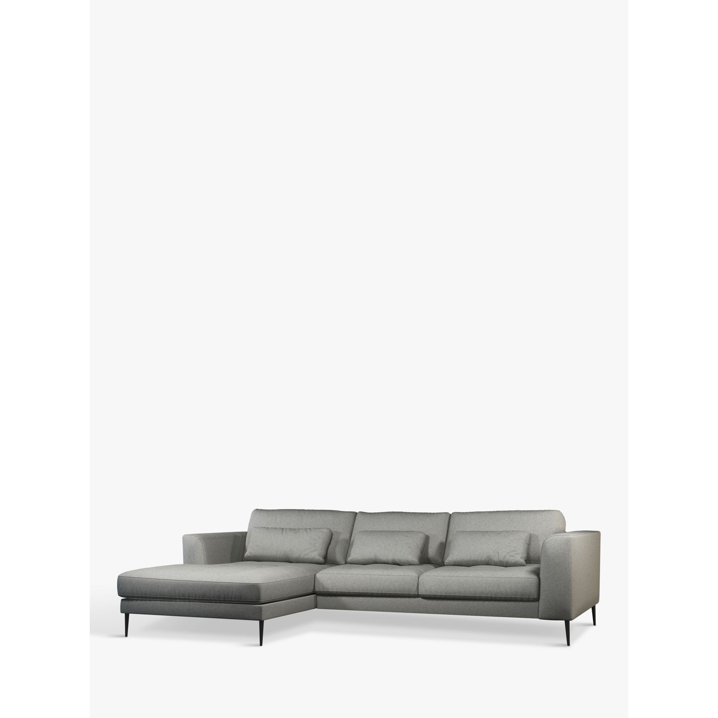 John Lewis Siesta LHF Chaise Sofa Bed with Storage, Metal Leg by John Lewis & Partners