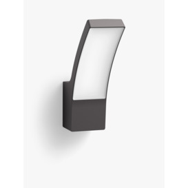 Philips Splay LED Outdoor Wall Light, Anthracite