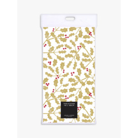 John Lewis Holly Forest Christmas Paper Tablecloth, Gold