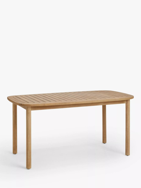 John Lewis Boardwalk Rectangular Garden Dining Table, 160cm, FSC ...