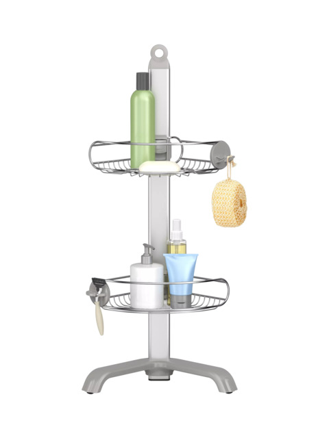 Simplehuman Corner Shower Caddy by John Lewis & Partners | ufurnish.com