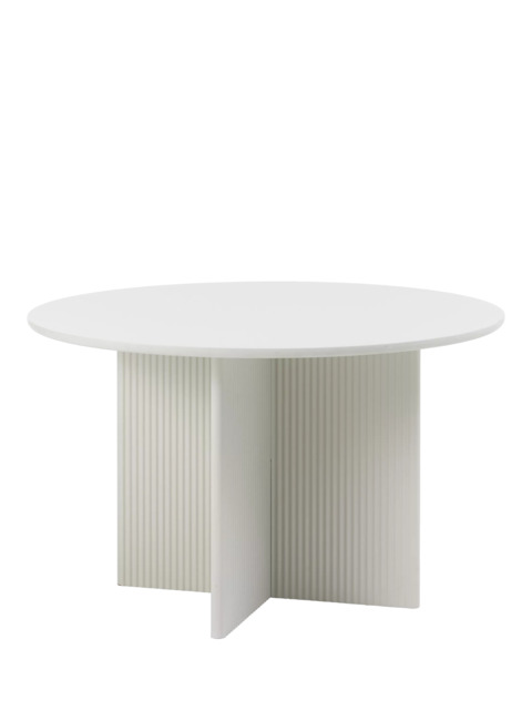 John Lewis Palma 4 Seater Round Dining Table, Greige by John Lewis ...