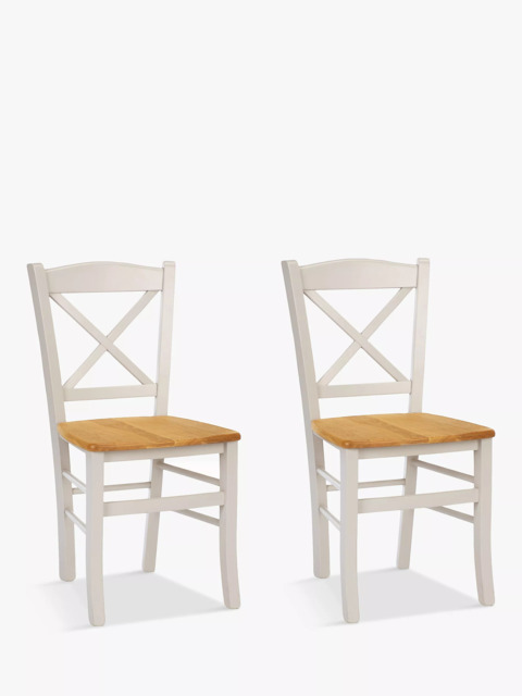 John Lewis Clayton Beech Wood Dining Chairs, Set of 2 by John Lewis ...