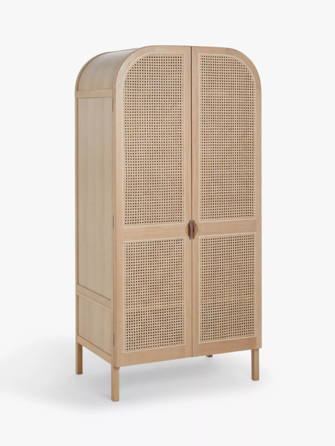 John Lewis Rattan Double Wardrobe, Oak by John Lewis & Partners ...