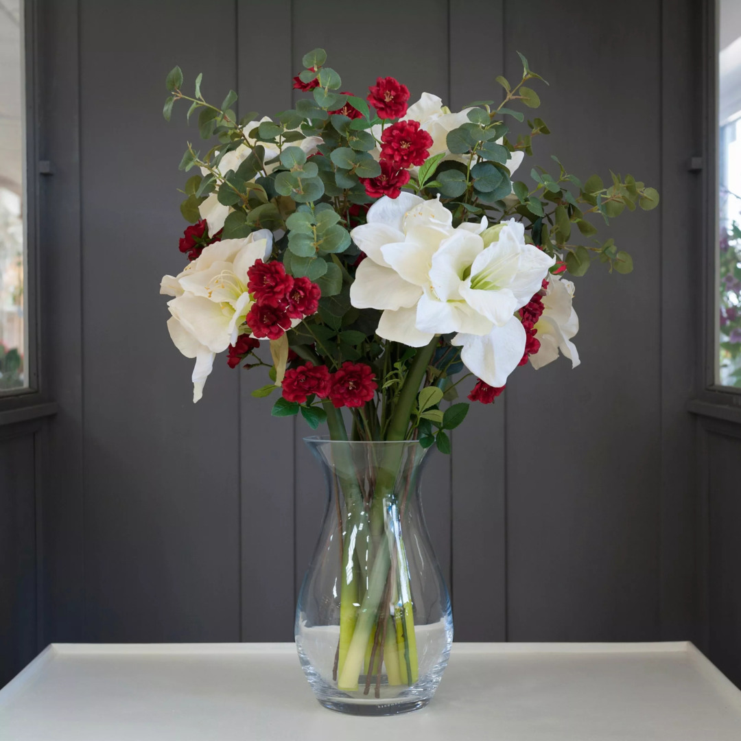 LSA International Flower Grand Posy Vase, H32cm, Clear by John