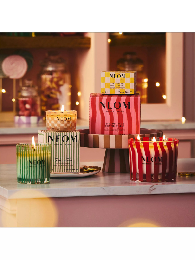 NEOM Wellbeing London Christmas Wish 3 Wick Scented Candle, 420g