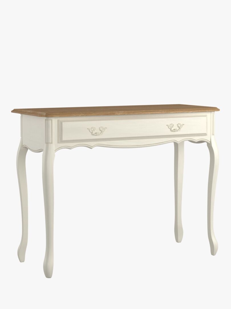 ローラアシュレイ　コンソール　PROVENCALE Laura Ashley Provencale 1 Drawer Console Table, Ivory by John