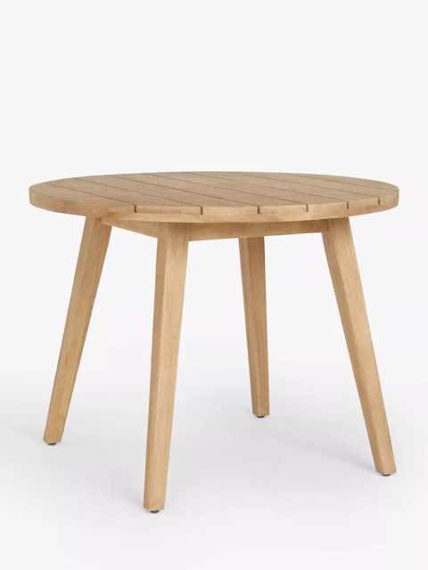 John Lewis Burford Round Garden Dining Table, 100cm, FSC-Certified ...
