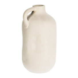 Caetana white ceramic vase, 55 cm
