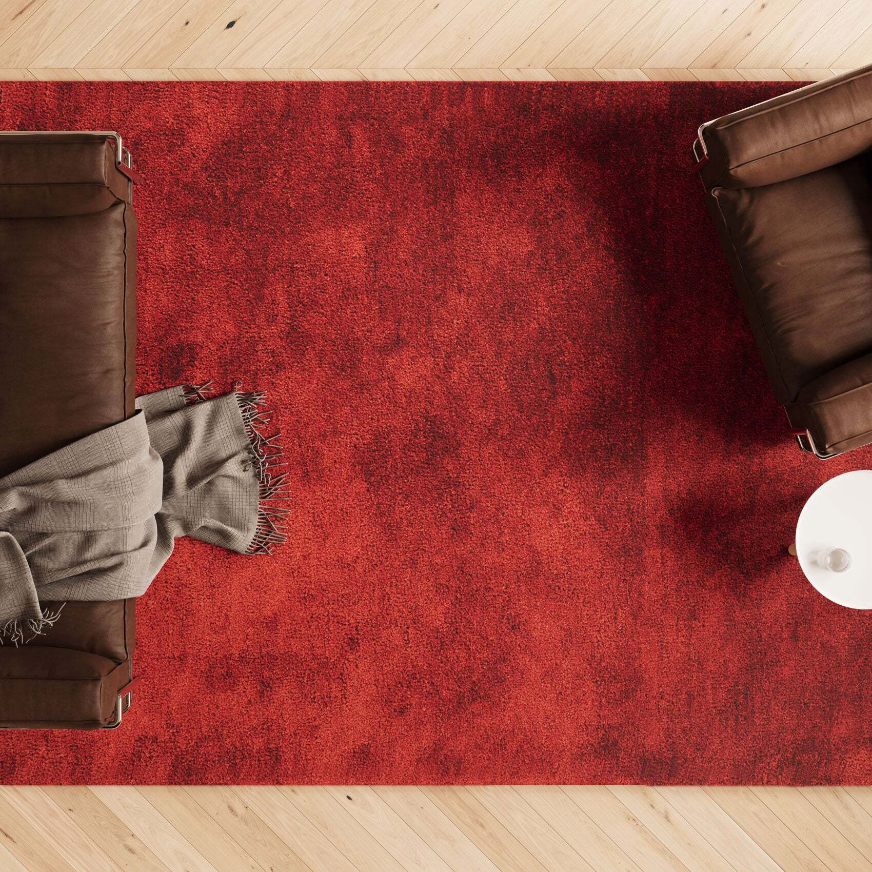 Premium Terracotta Shaggy Rug Sienna Amore 120cm x 170cm by