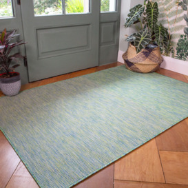 Green Mottled Indoor - Outdoor Rug - Patio