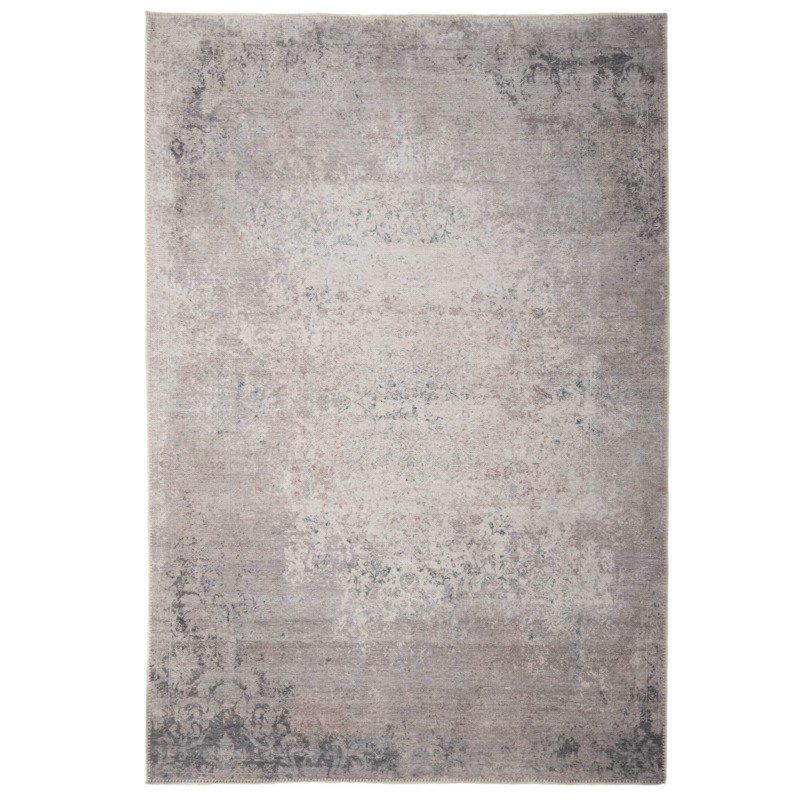 Distressed Renaissance Greige Washable Rug - Renuu by Kukoon | ufurnish.com