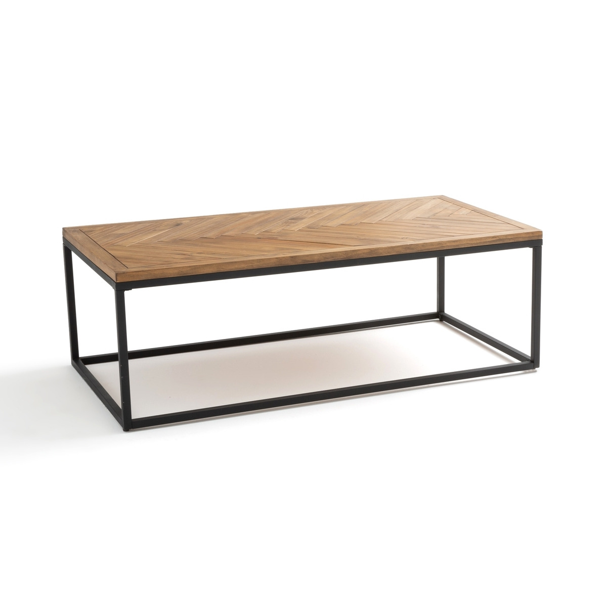 Nottingham Parquet Pine & Metal Coffee Table by La Redoute