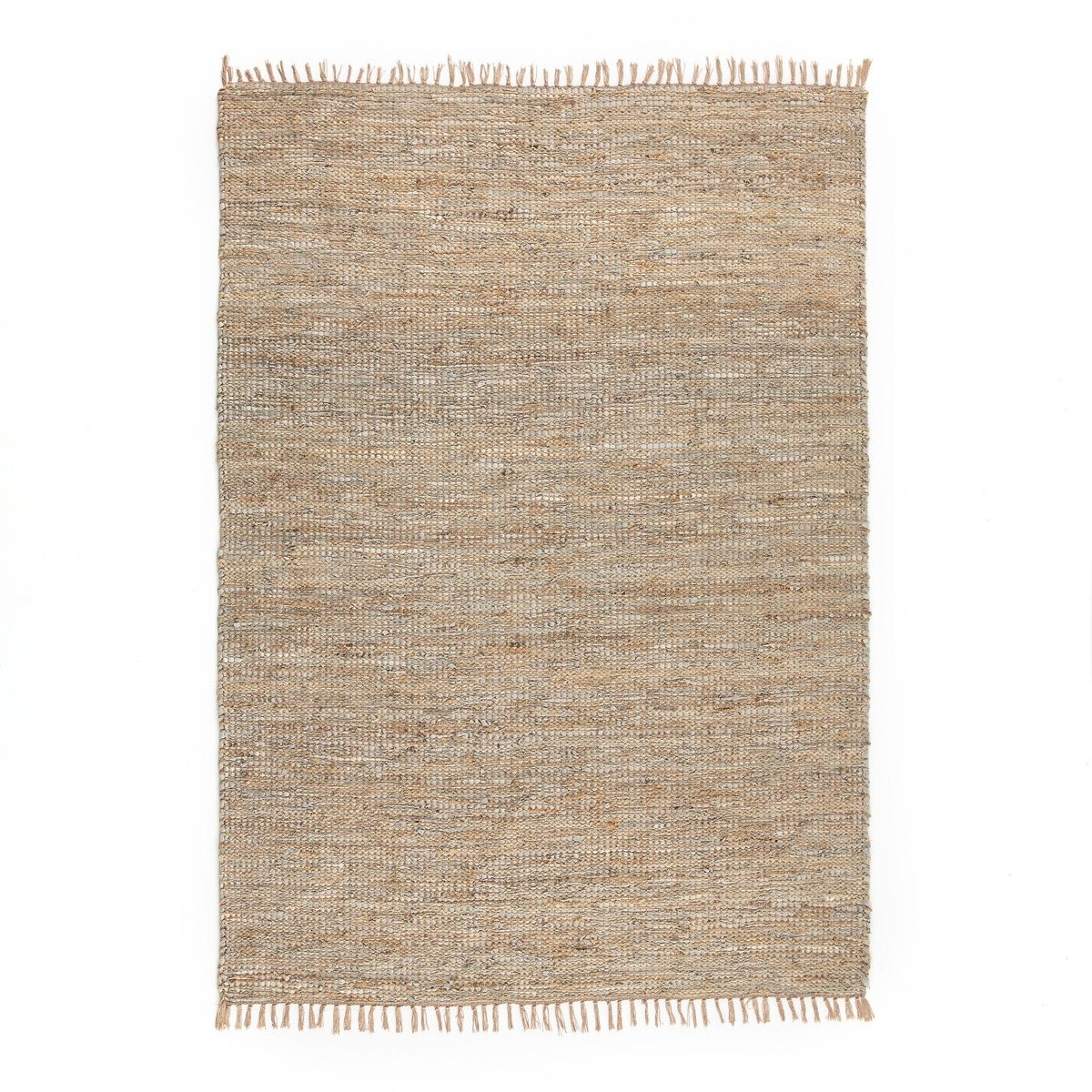 Aidas Jute & Leather Rug by La Redoute