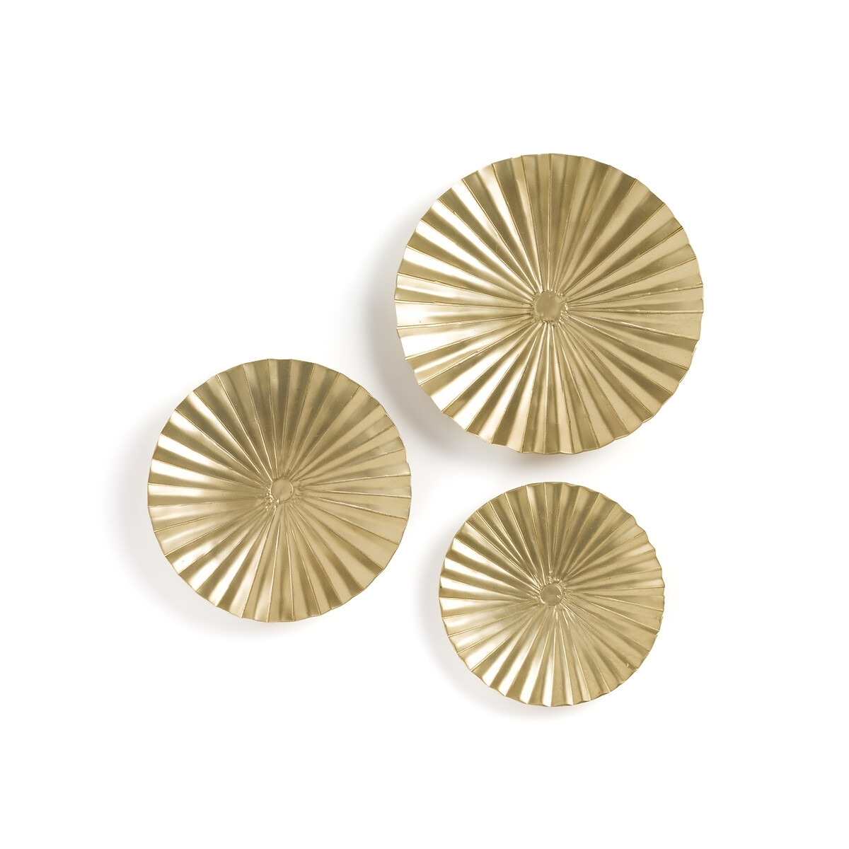 Set of 3 Strakaza Round Brass Wall Decorations by La Redoute