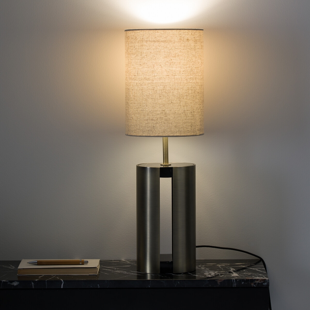 Jaxon Marble & Brass Table Lamp by La Redoute | ufurnish.com