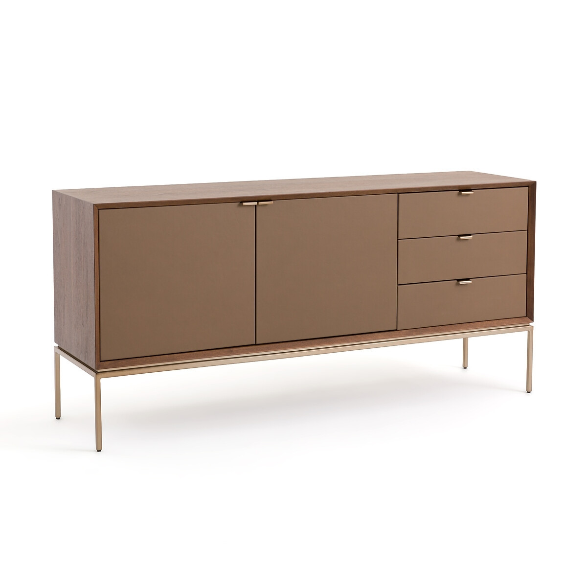 Delina Walnut & Leather Sideboard by La Redoute | ufurnish.com