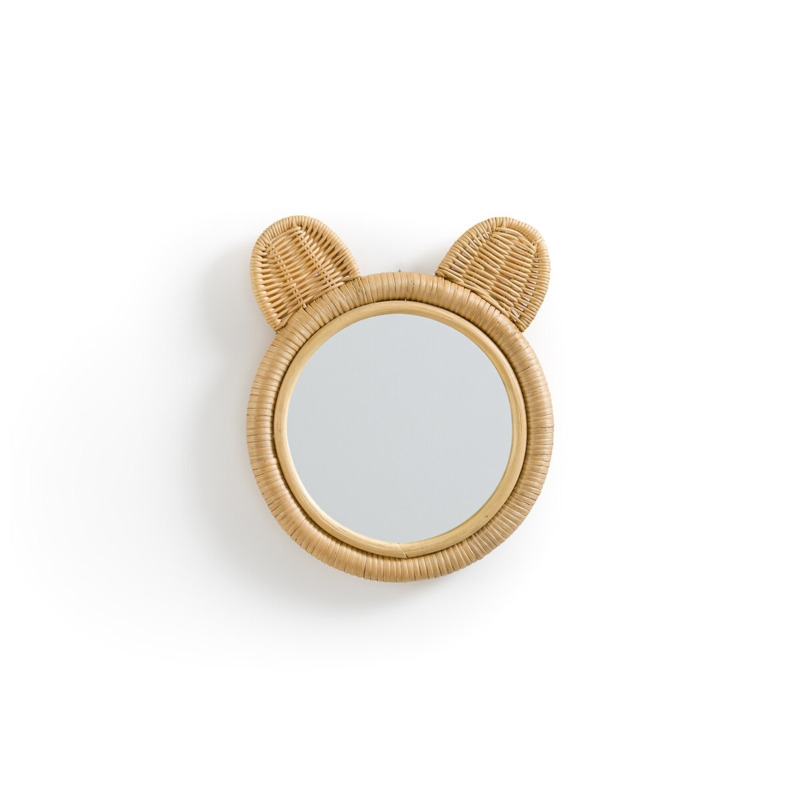 Nogu 25cm Diameter Teddy Bear Rattan Mirror by La Redoute
