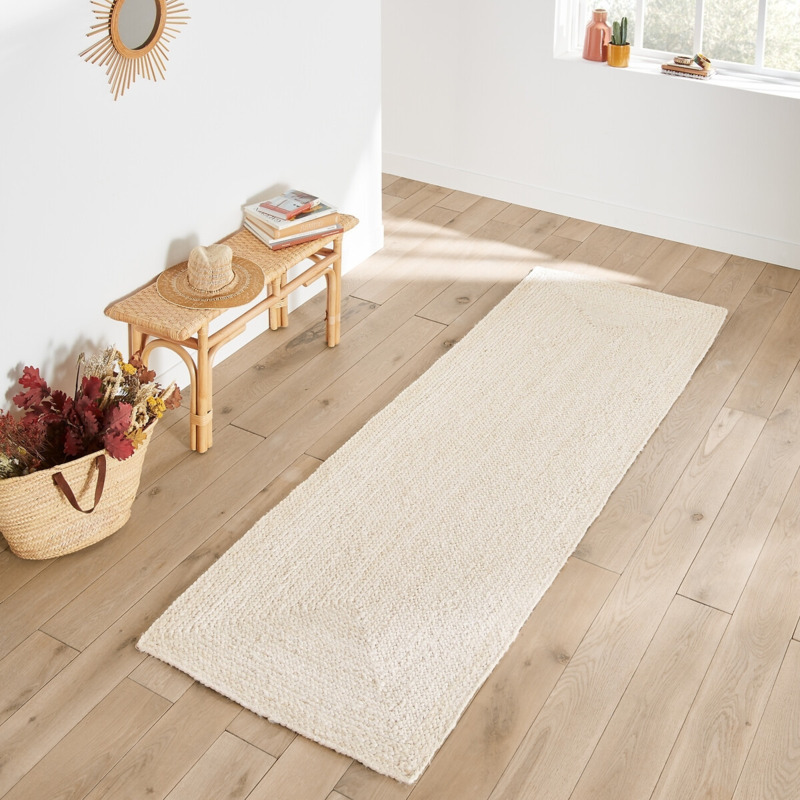 Aftas Bleached Jute Corridor Rug by La Redoute