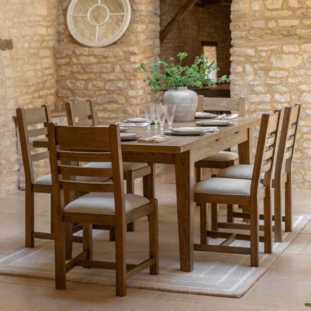 Toledo Oak Extending Dining Table by La Redoute | uFurnish.com