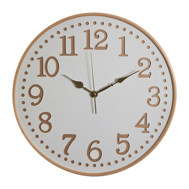 40cm Wooden Wall Clock in White by La Redoute | ufurnish.com
