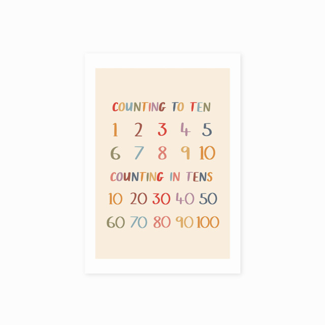 Colourful Counting to Ten by Kid of the Village by La Redoute ...