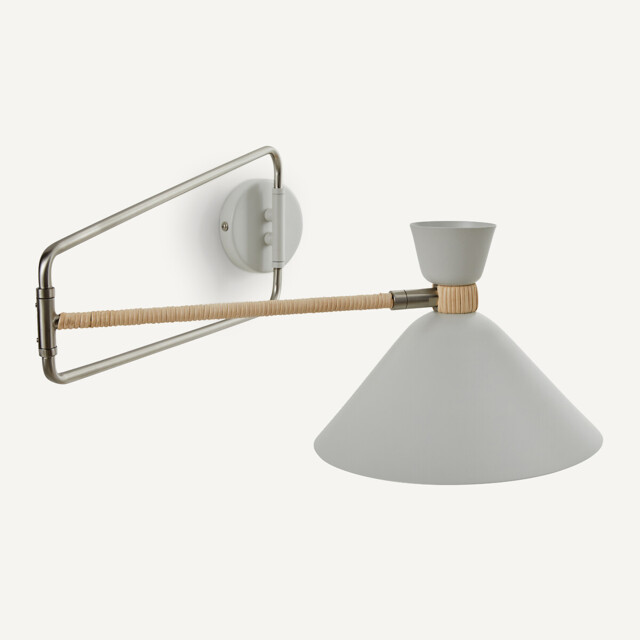 Zoticus Ratan Metal & Rattan Articulated Wall Lamp by La Redoute ...