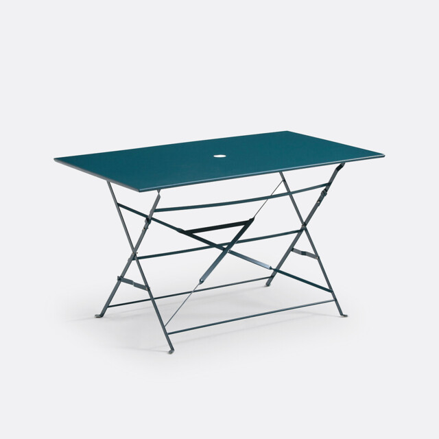 Ozevan Rectangular Folding Metal Table by La Redoute | ufurnish.com