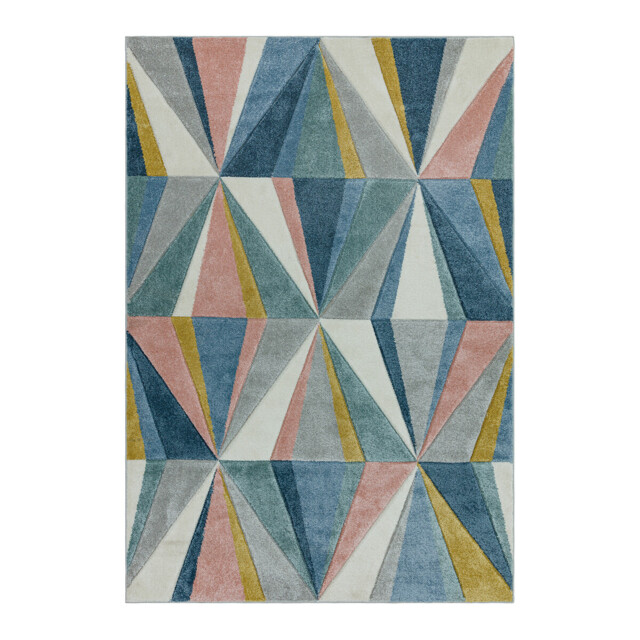 Diamond Pattern Hand Carved Rug by La Redoute | ufurnish.com