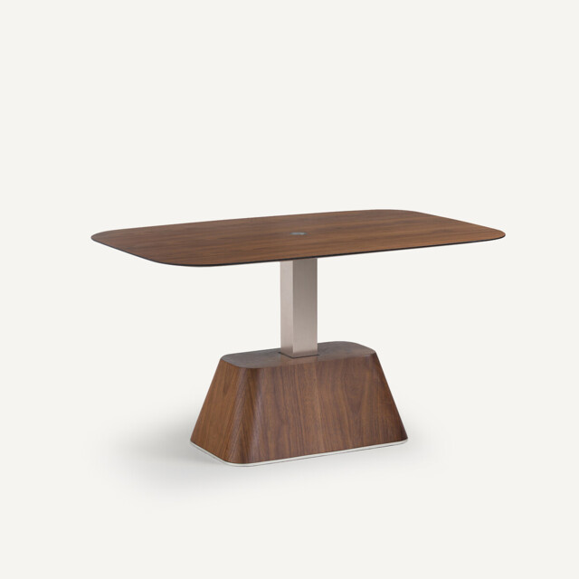 Raisable Alteza Rectangular Walnut Raisable Coffee Table by La Redoute ...