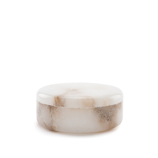 Albasti Small Round Alabaster Box by La Redoute | uFurnish.com