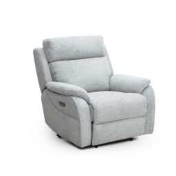 La-Z-Boy Paris Power Recliner Leather Armchair with Head Tilt & Lumbar ...