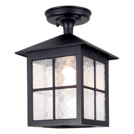 Elstead BL18A-BLACK Winchester exterior, black, flush porch lantern, IP23