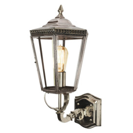 Chelsea N433 Solid Brass Nickel Plated Outdoor Wall Lantern