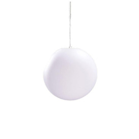 Mantra M1398 Huevo 1 Light Bathroom Medium Ceiling Pendant In Opal White