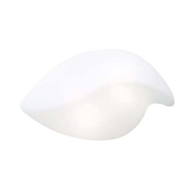 Mantra M3784 Natura 2 Light Small Outdoor Wall/Ceiling Light In Matt And Opal White