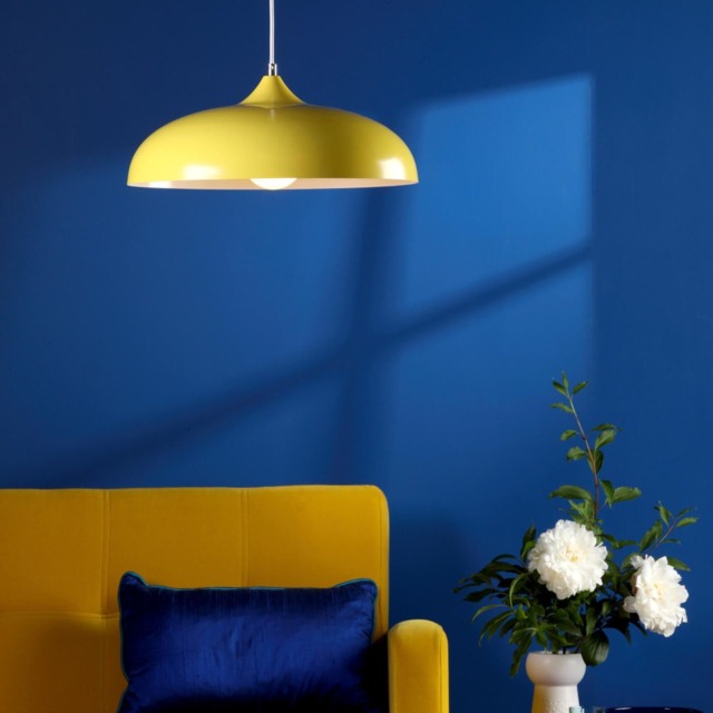 Dar Lighting Kaelan Ceiling Pendant Light In Yellow Finish by Lights 4 ...