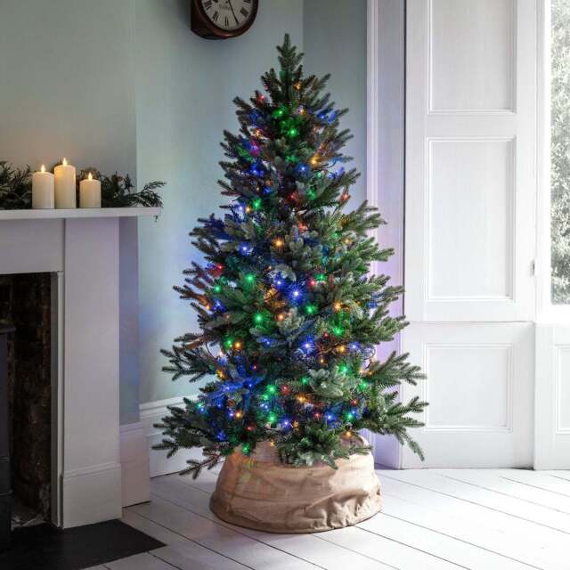 Essential Connect 50m 500 Multi Coloured Connectable Fairy Lights Green ...