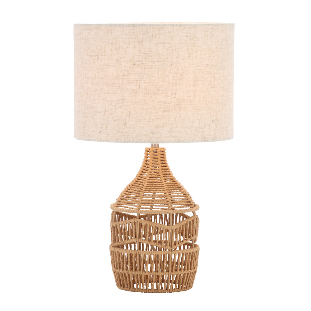 Netty Rattan Table Lamp - Natural by litecraft | ufurnish.com