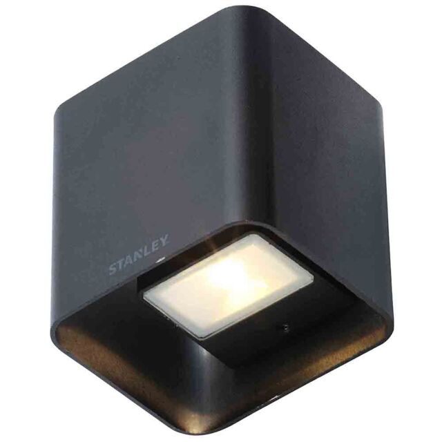 Stanley Tronto Outdoor LED Square Up & Down Wall Light - Black by ...