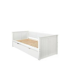 Classic Novara Kids Day Bed With Mattress Options (Buy And Save!) &Ndash White - Excludes Trundle - Bed Frame With Standard Mattress