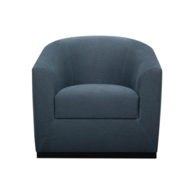 Hayden Luxury Blue Fabric Occasional Chair