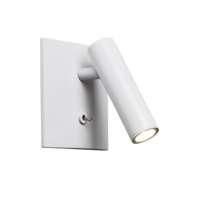 Enna Square LED Wall light - / Adjustable small reading lamp - Switch by Astro Lighting White