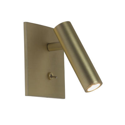 Enna Square LED Wall light - / Adjustable reading light - Switch by Astro Lighting Gold